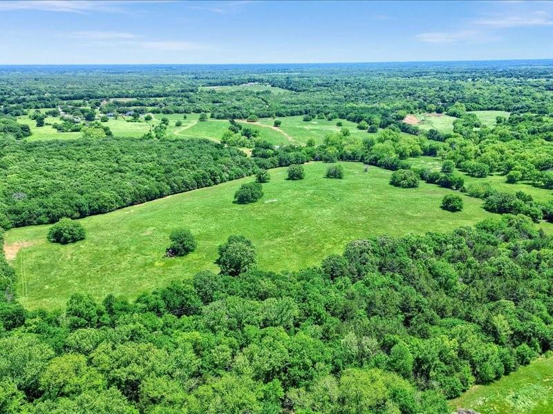 1747 Desvoignes Road Denison, TX 75021 - Photo 17 of 40 an aerial view of residential houses with outdoor space and trees