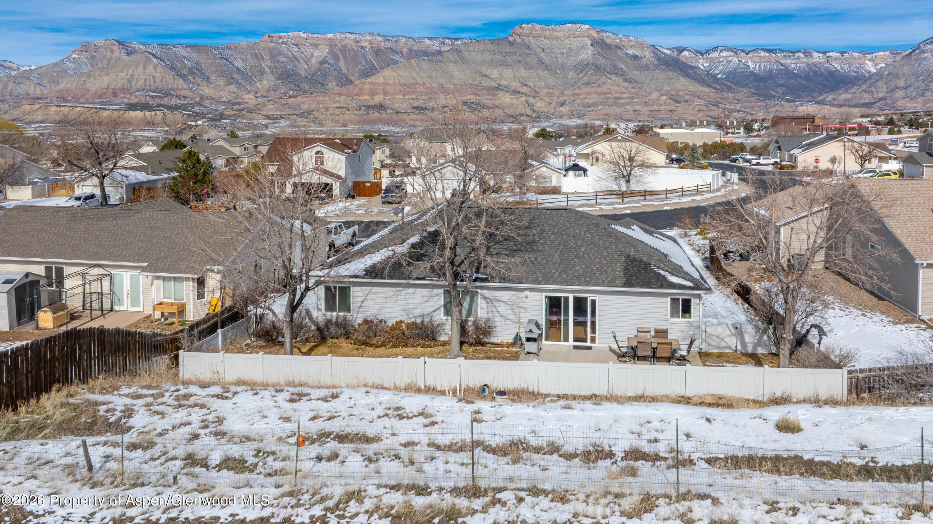 256 Cliff View Circle Parachute, CO 81635 - Photo 16 of 20 a view of a houses with snow on the road