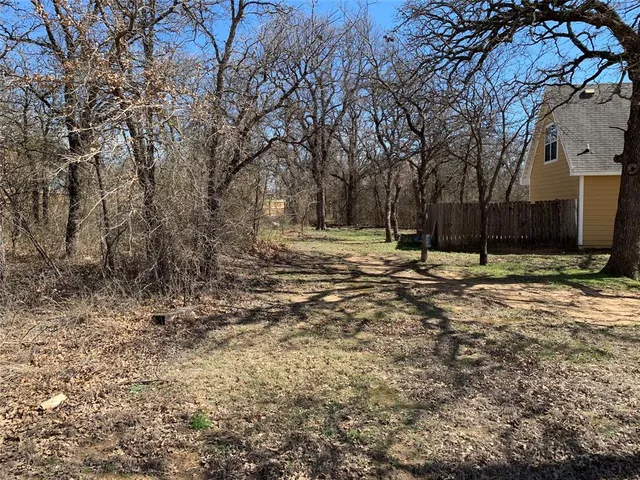 a view of of backyard with green space