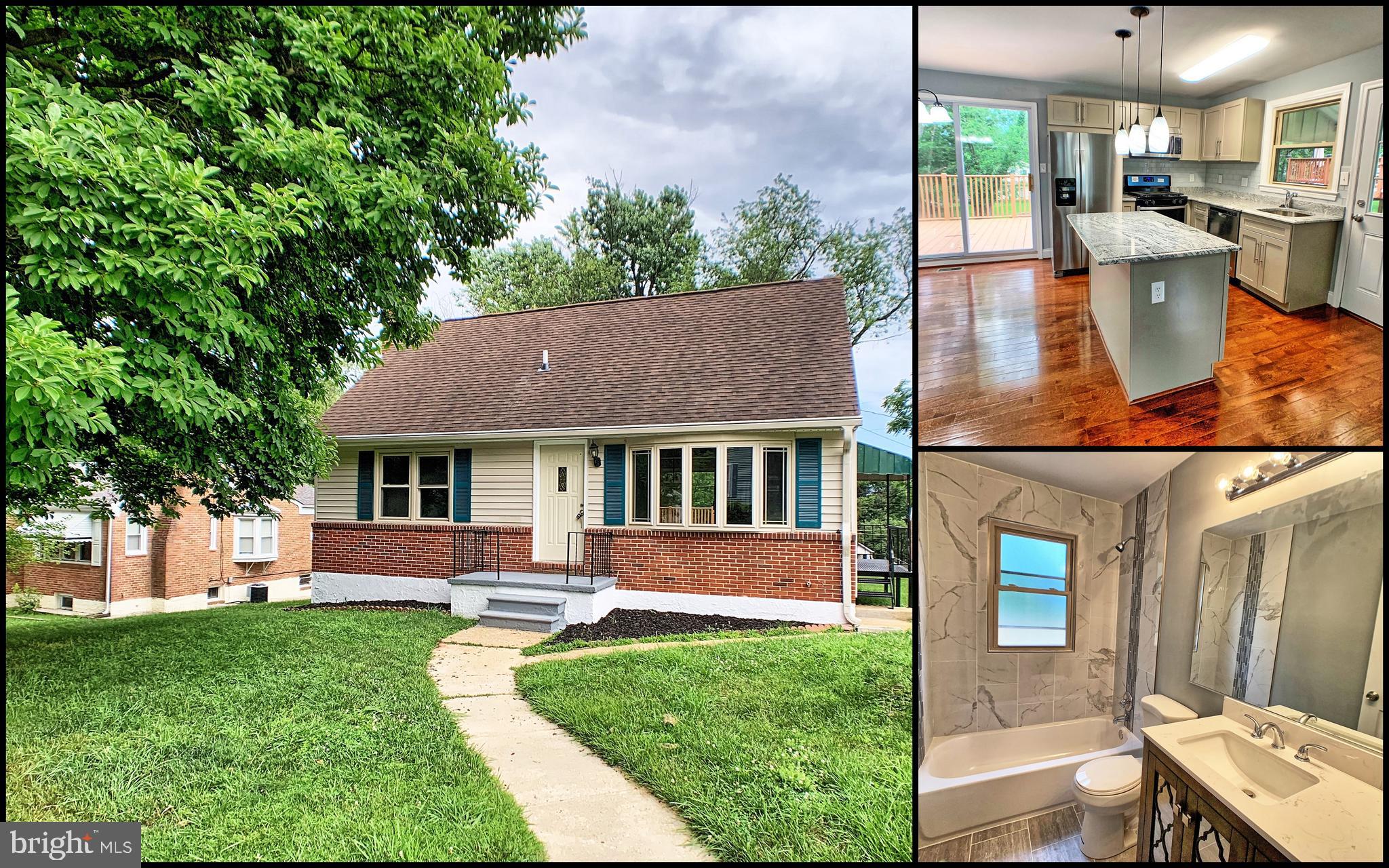 3607 Telmar Road Baltimore, MD 21207 - Photo 1 of 19 a front view of a house with a yard table and chairs