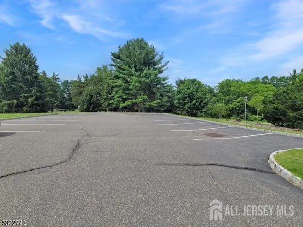 a view of city and green space