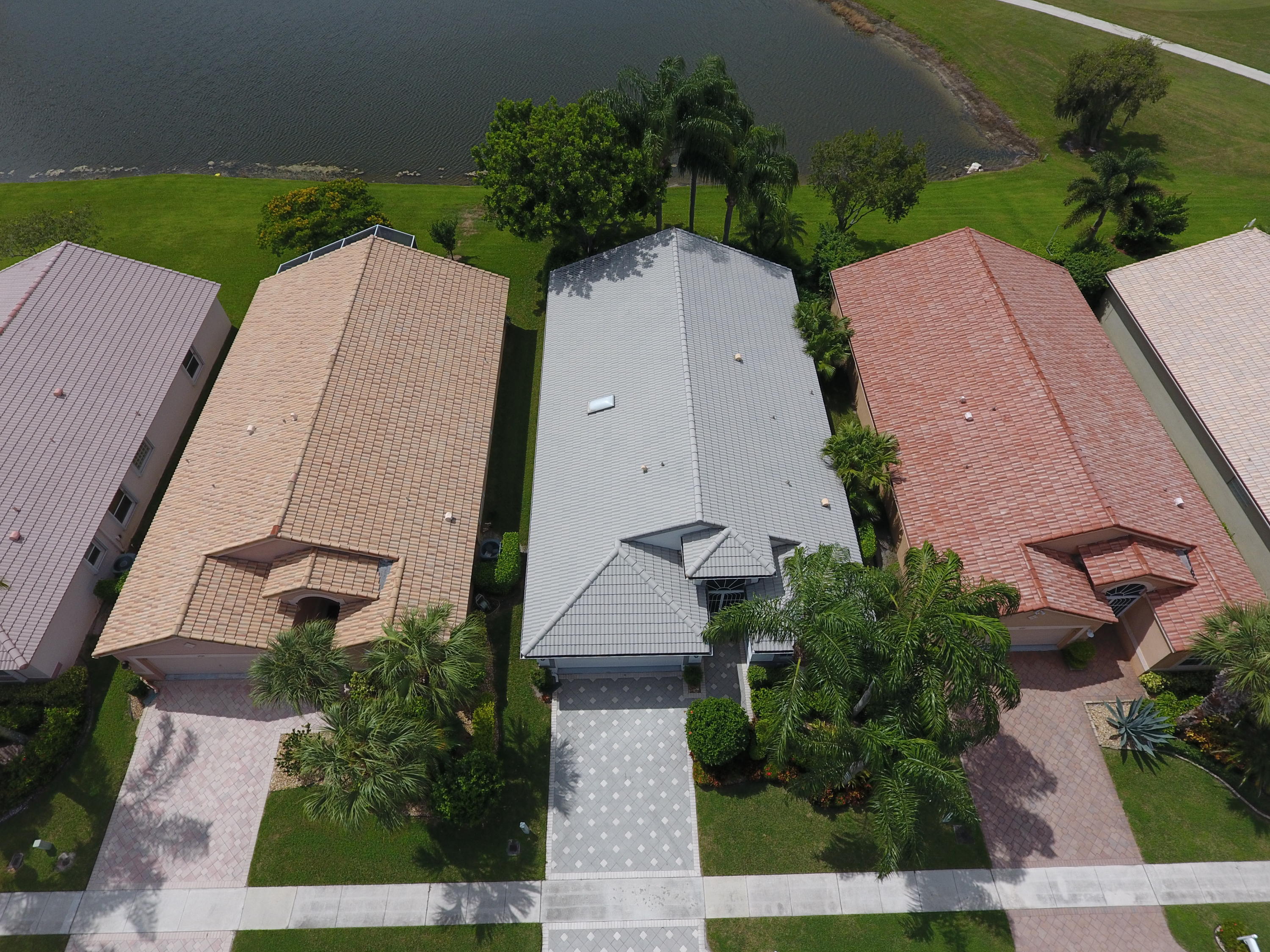 Aerial with water view
