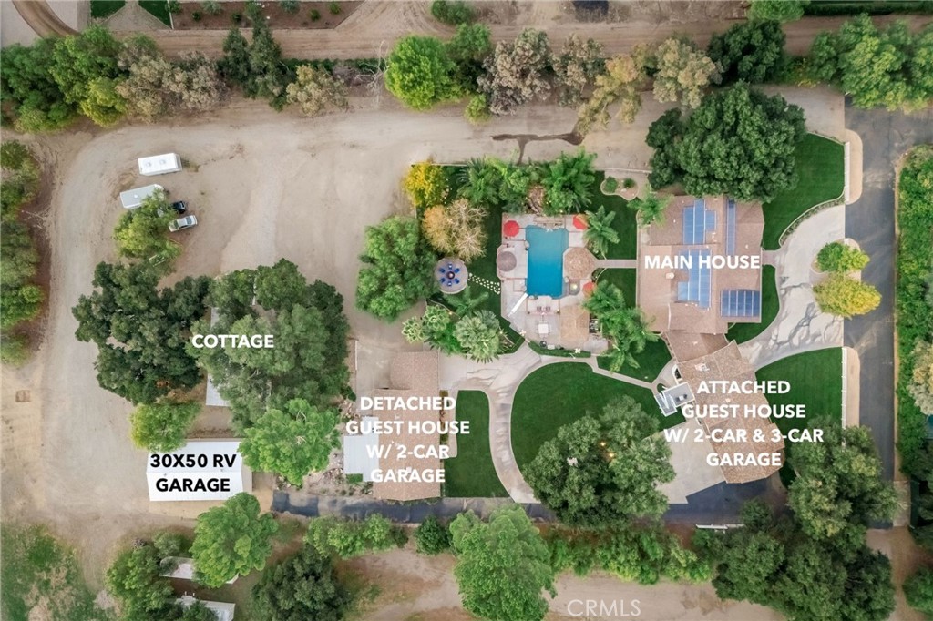 27767 Sand Canyon Road Canyon Country, CA 91387 - Photo 2 of 63 an aerial view of a house with a yard and garden