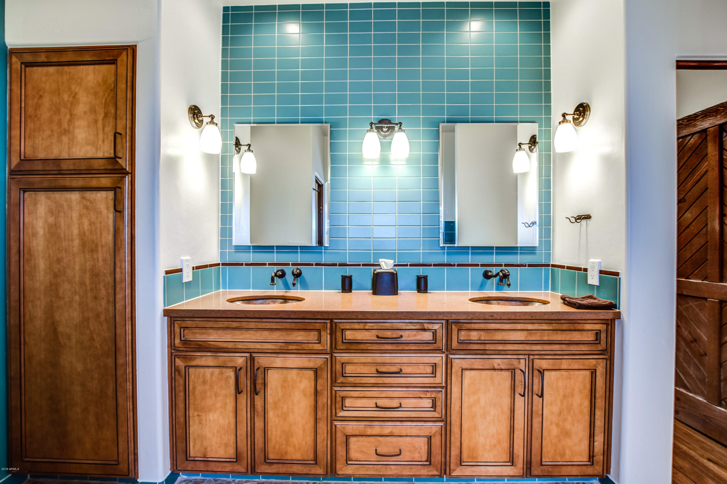 3530 North Hawes Road, Unit 10 Mesa, AZ 85207 - Photo 23 of 76 a bathroom with a sink and a mirror