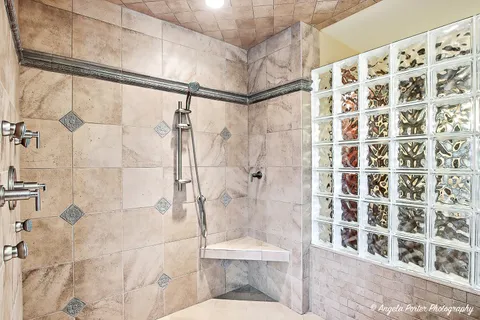 a balcony view with a couch