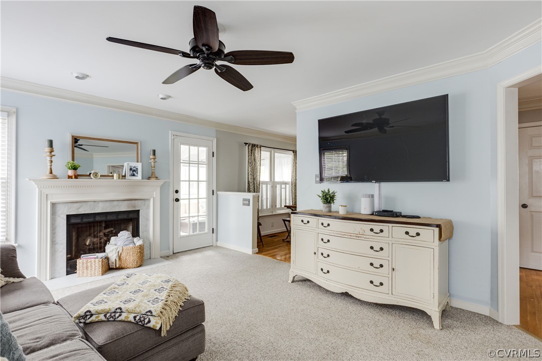 15220 Windy Ridge Road Midlothian, VA 23112 - Photo 22 of 45 The family room also has a ceiling fan, and this w