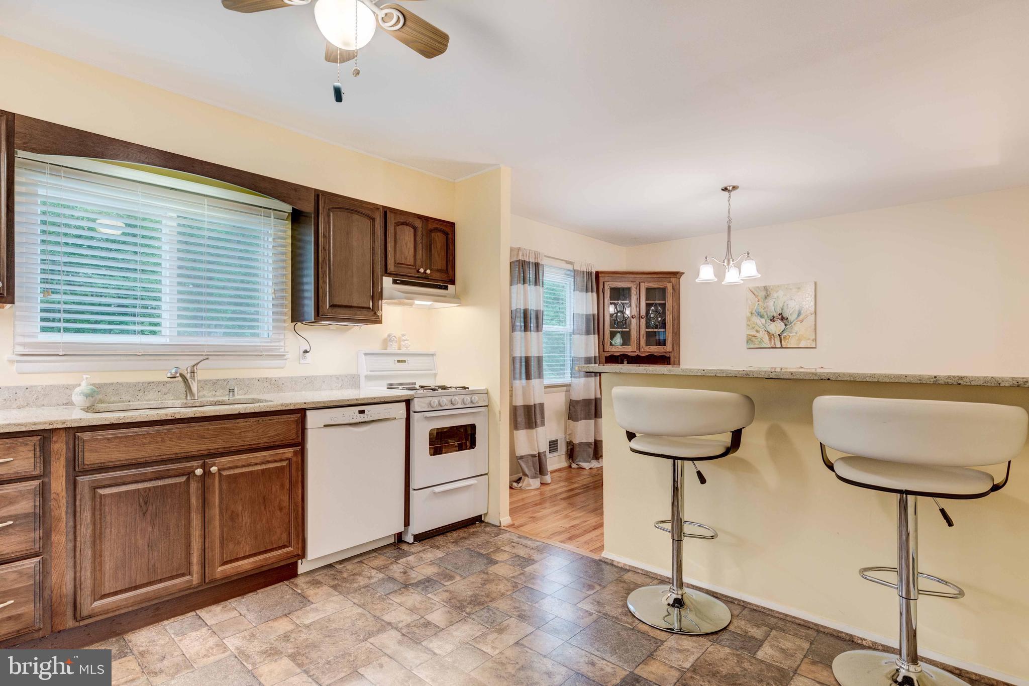 401 Highmeadow Road Reisterstown, MD 21136 - Photo 14 of 36 Kitchen with bar area remodeled in 2015