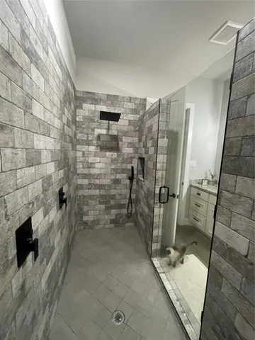 a bathroom with a sink
