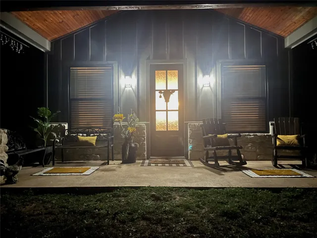 a view of a lake with a big yard