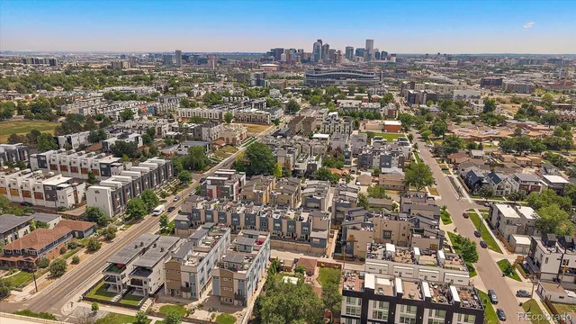 a view of city with ocean