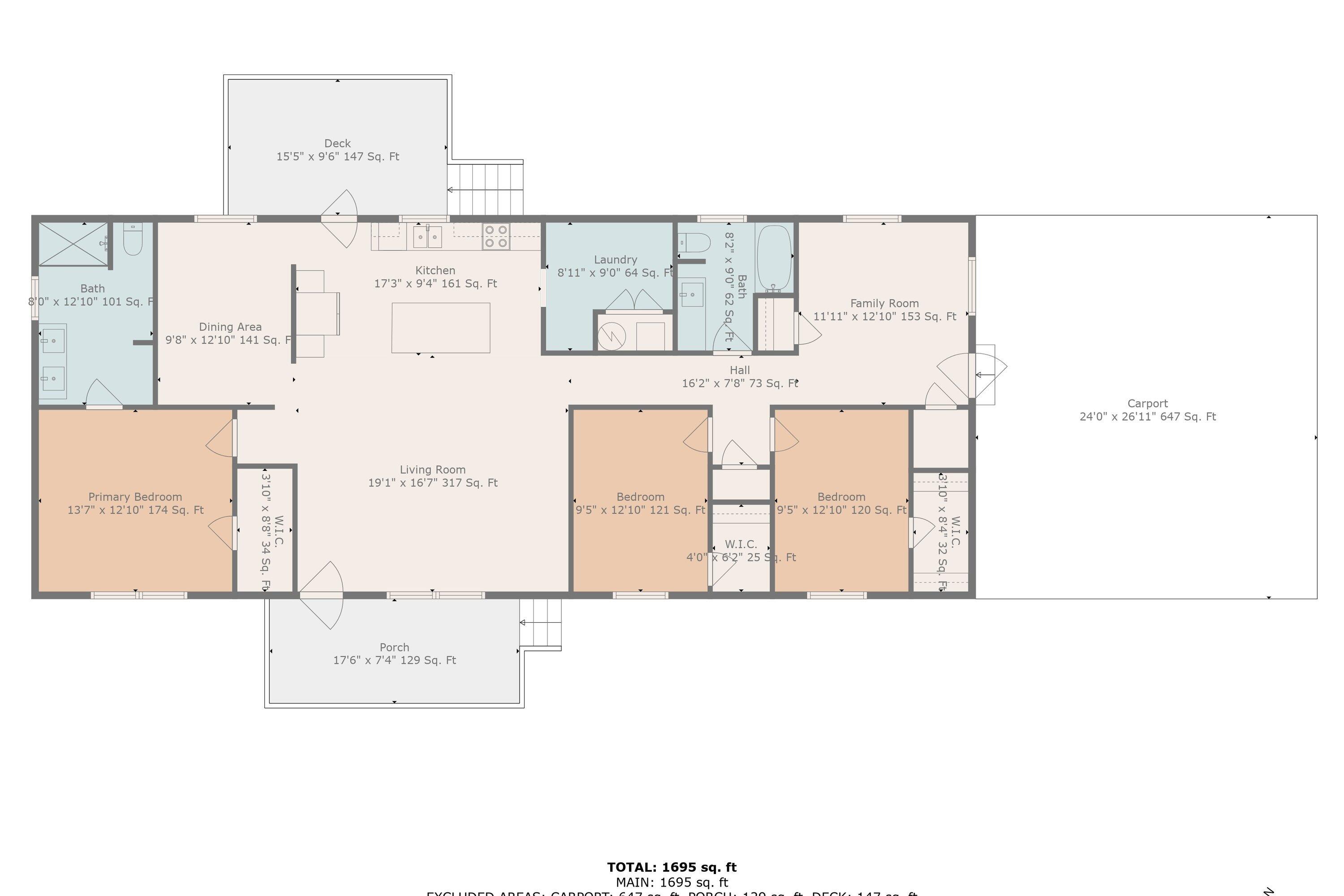 4924 Horseshoe Bend Road Goodview, VA 24095 - Photo 32 of 32 Floor plan