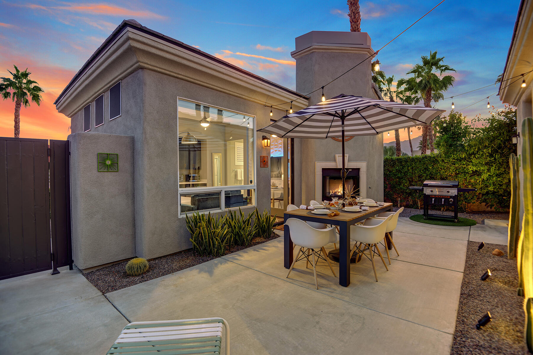 69792 Matisse Road Cathedral City, CA 92234 - Photo 12 of 71 CASITA PATIO TO CASITA AND FIREPLACE NIG