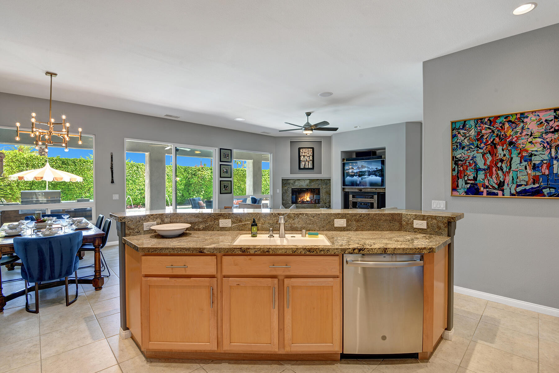 69792 Matisse Road Cathedral City, CA 92234 - Photo 22 of 71 KITCHEN OUT OVER ISLAND MLS