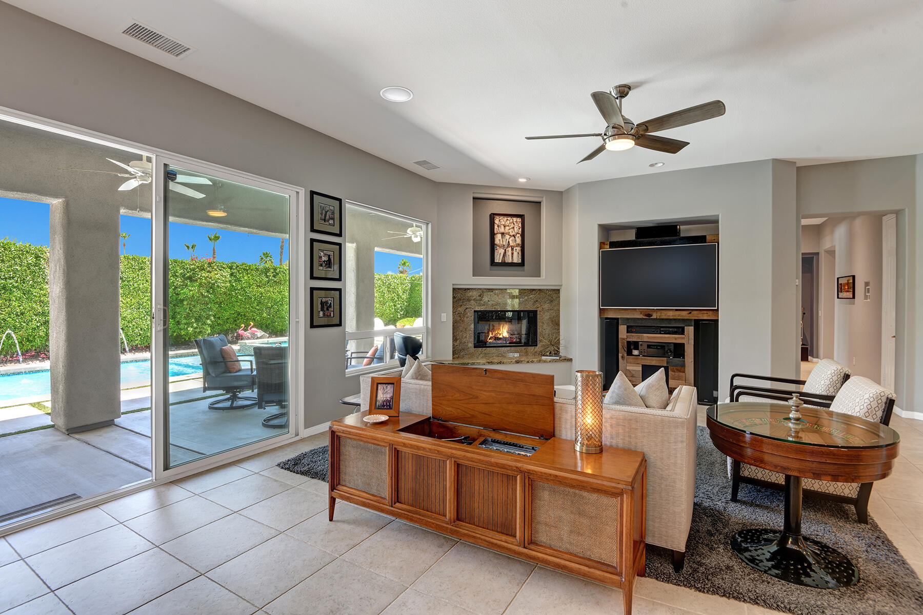 69792 Matisse Road Cathedral City, CA 92234 - Photo 28 of 71 LIVING TO POOL YARD MLS