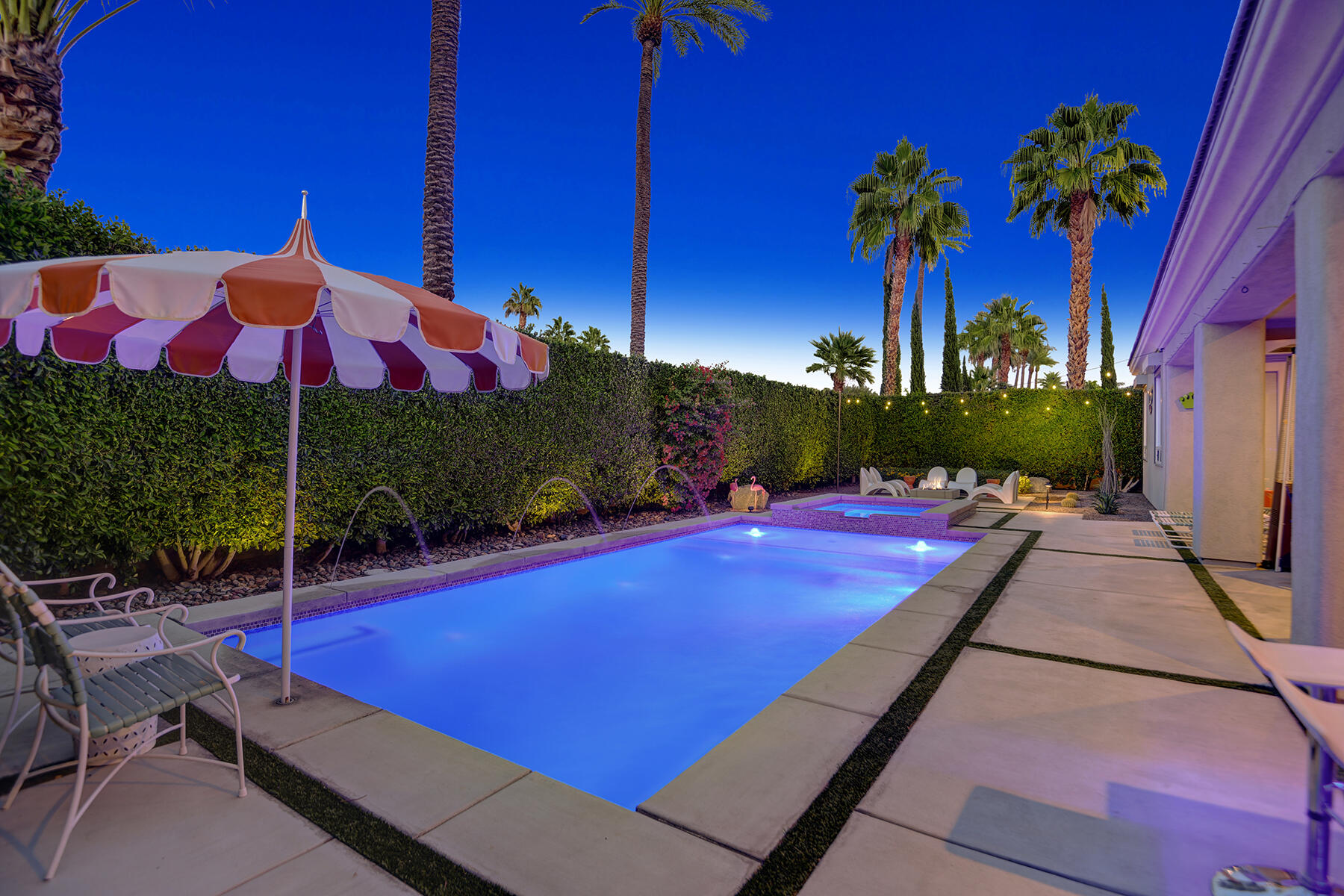 69792 Matisse Road Cathedral City, CA 92234 - Photo 56 of 71 POOL AND SPA NIGHT RS