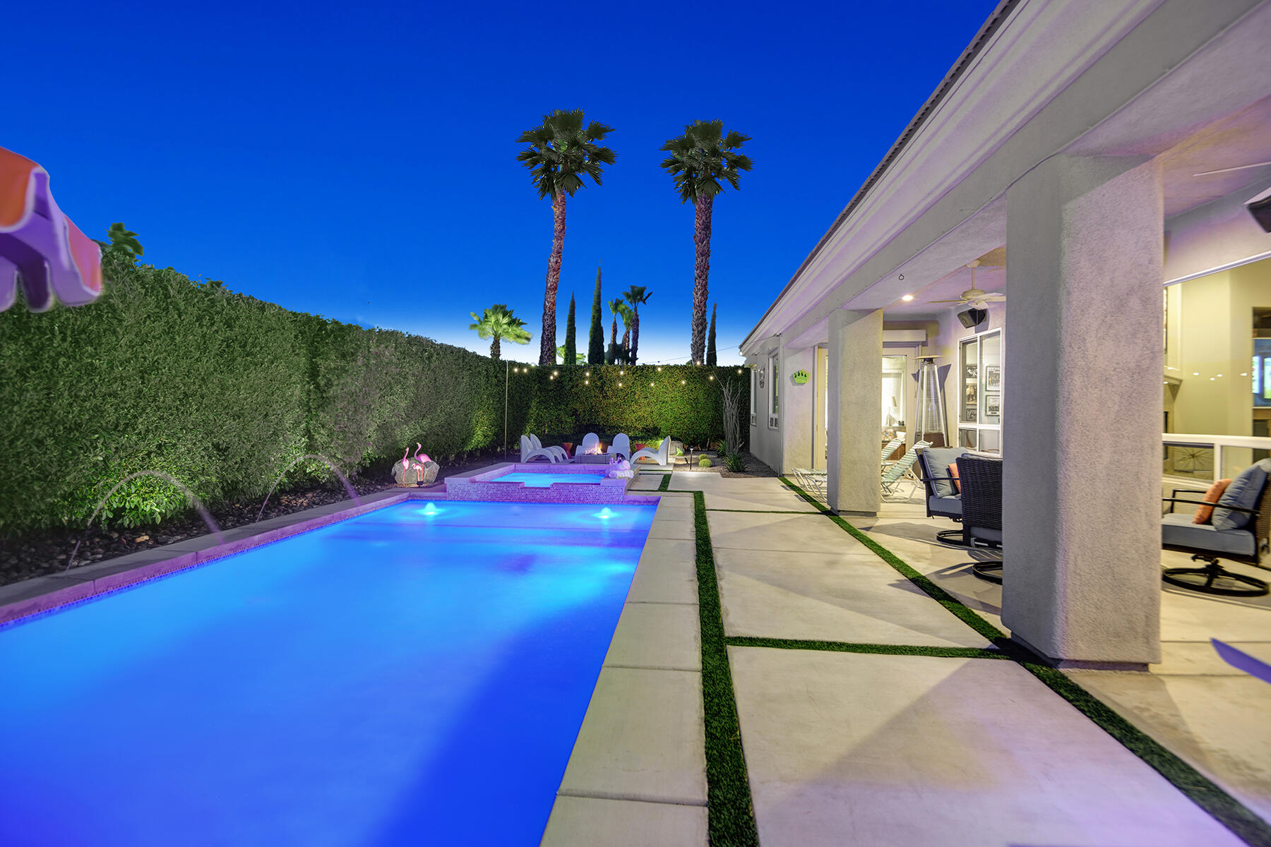 69792 Matisse Road Cathedral City, CA 92234 - Photo 61 of 71 POOL SPA AND COVERED PATIO LONG NIGHT ML