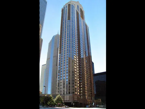 a view of a multi story building