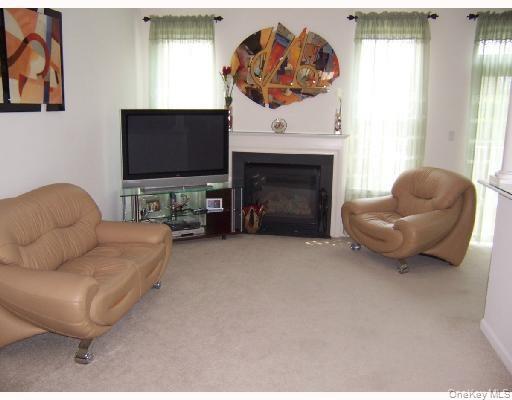 3 Webster Court Monroe, NY 10950 - Photo 5 of 25 a living room with furniture a flat screen tv and a fireplace