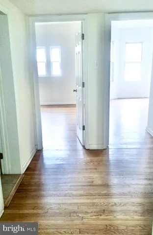 a view of a closet from a hallway