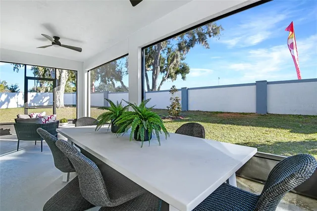 a view of a livingroom with furniture and window