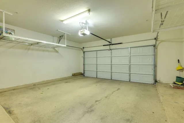 a view of a garage