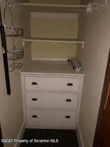 a close view of closet
