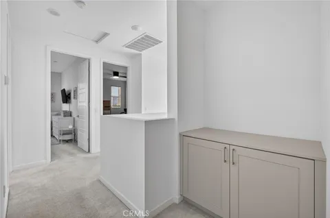 a view of a kitchen with washing machine