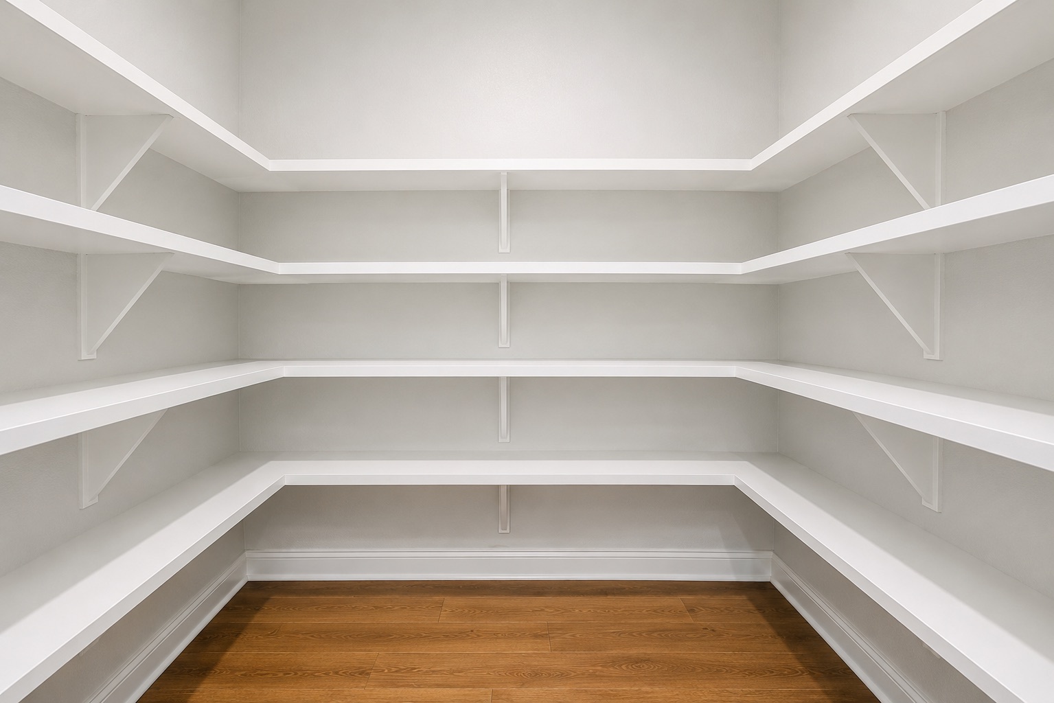 505 Flint Ridge Trail Georgetown, TX 78628 - Photo 12 of 40 Ample shelving in this walk-in pantry provides exceptional storage for any household.