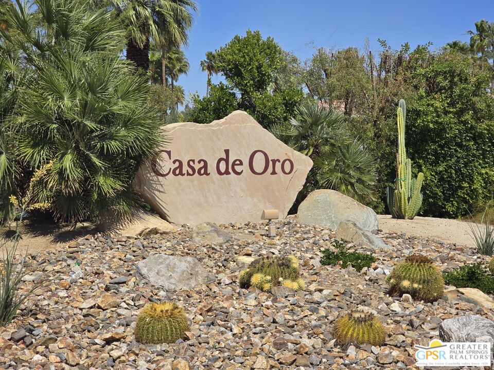 365 West Mariscal Road Palm Springs, CA 92262 - Photo 20 of 25 a sign that is on the side of a road
