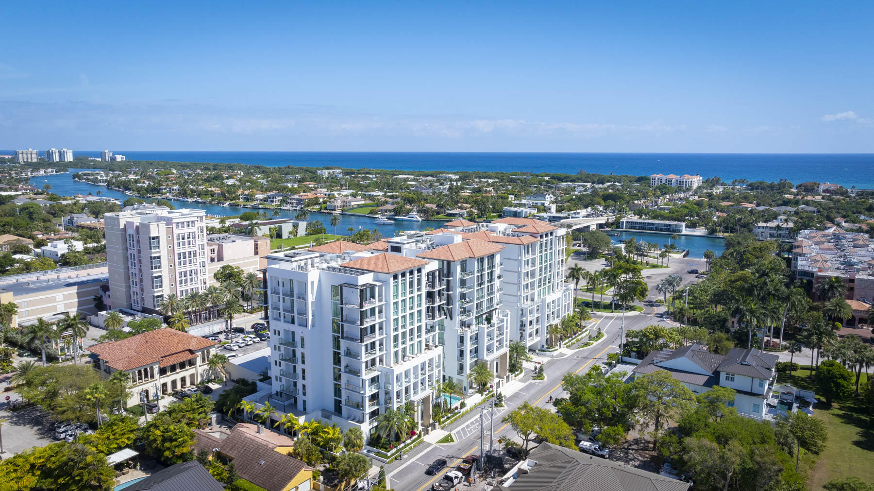 485 East Royal Palm Road, Unit 804 Boca Raton, FL 33432 - Photo 47 of 50 an aerial view of a city with lots of residential buildings