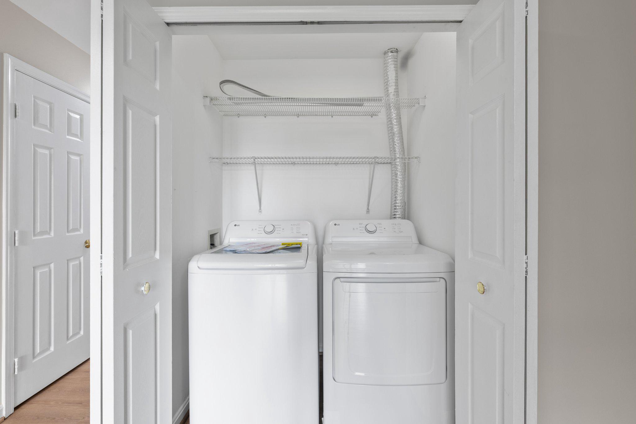 9241 Lorton Valley Road Lorton, VA 22079 - Photo 11 of 45 Efficient laundry space with new Washer and Dryer.