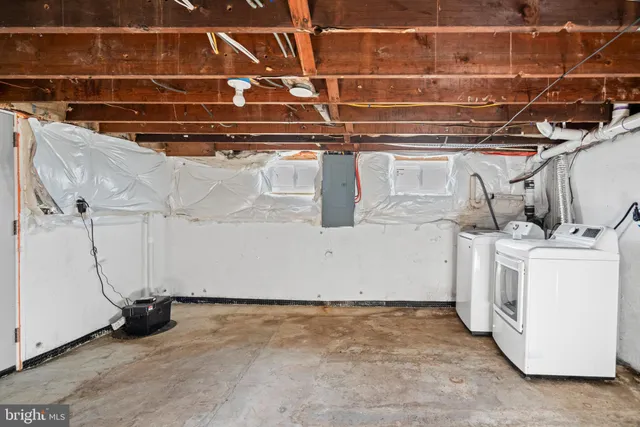 a picture of a bench in a room