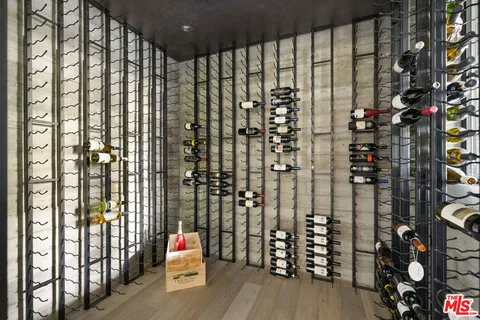 a projector room with bed