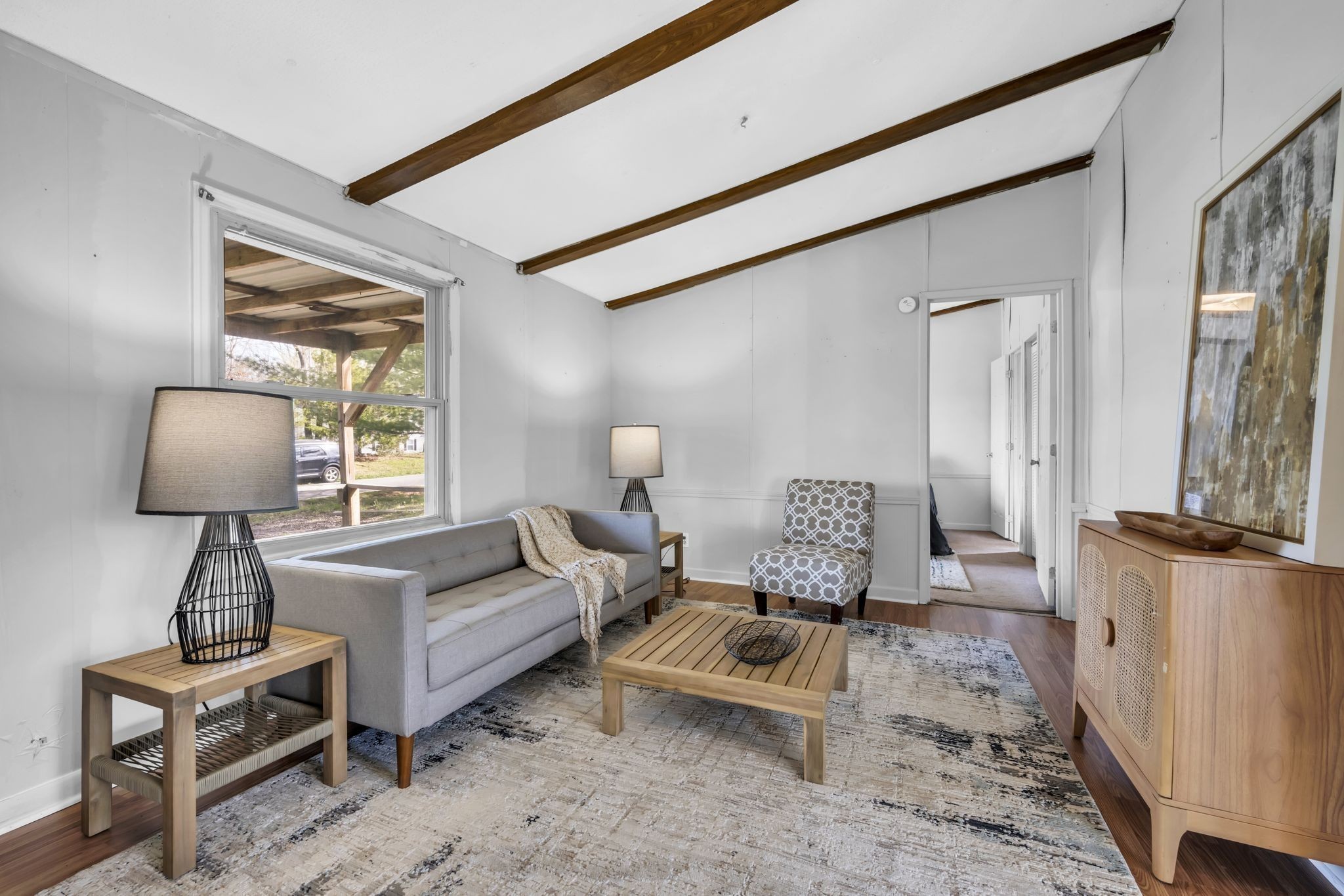 850 Hawkins Road White Bluff, TN 37187 - Photo 3 of 26 COOL Finishes Cathedral + High Ceilings w/ Wood Beam Accents
