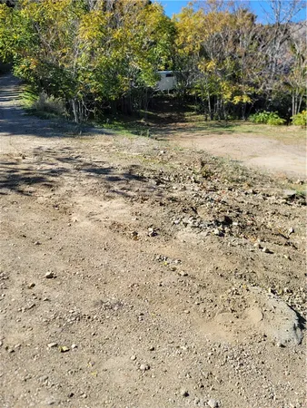 a view of backyard with green space