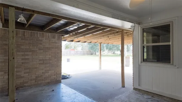 a view of swimming pool with yard