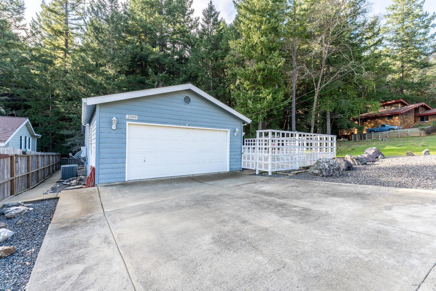 2599 Coyote Road Willits, CA 95490 - Photo 18 of 28 a view of backyard of house and trees