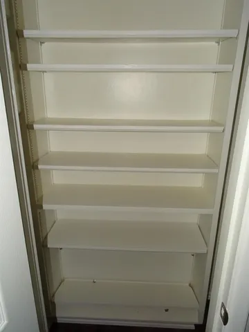 a close view of closet