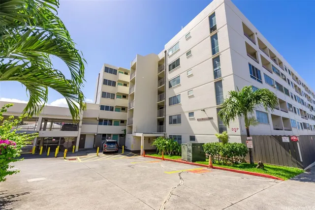 a front view of a building