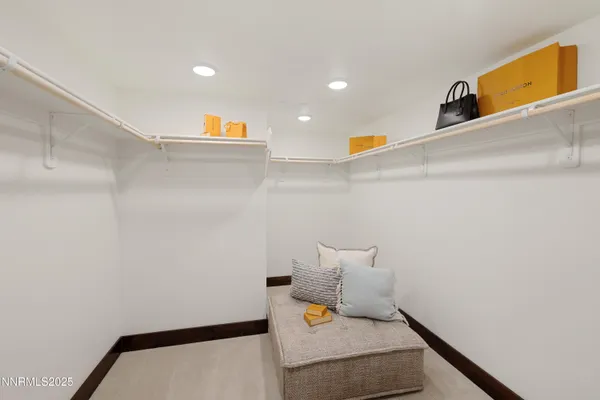 a view of hallway with couch