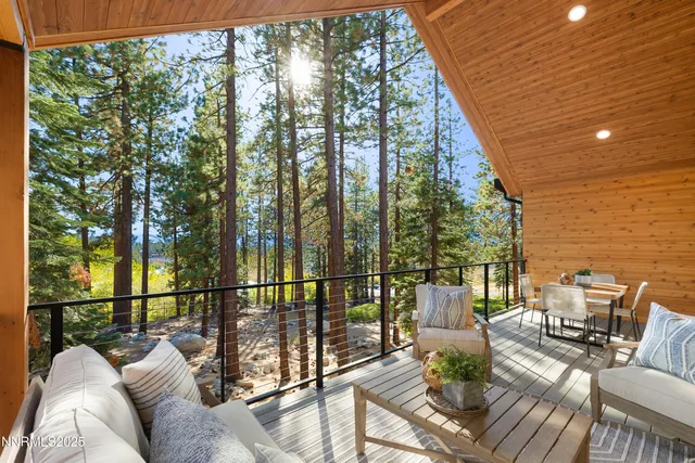 a outdoor space with furniture