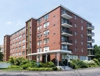 a front view of a building