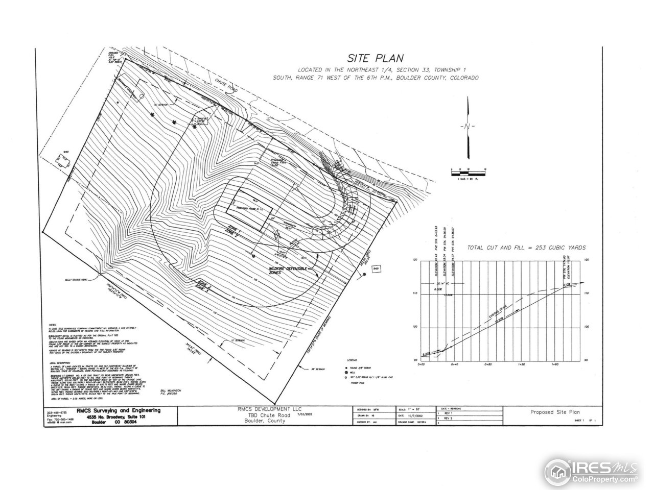 544 Chute Road Golden, CO 80403 - Photo 9 of 9 Site Plan