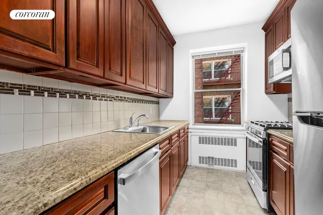 a view of a balcony with chair