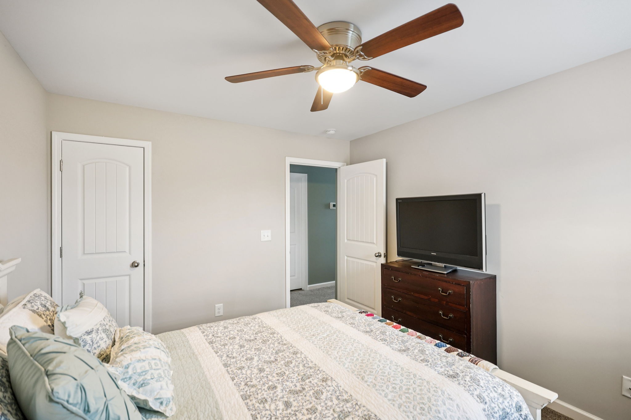 2263 Cason Lane Murfreesboro, TN 37128 - Photo 17 of 19 a bedroom with a bed and a flat screen tv