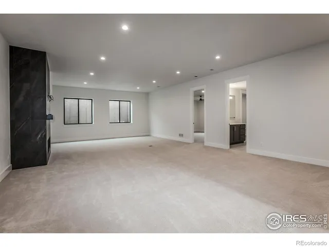 a view of an empty room