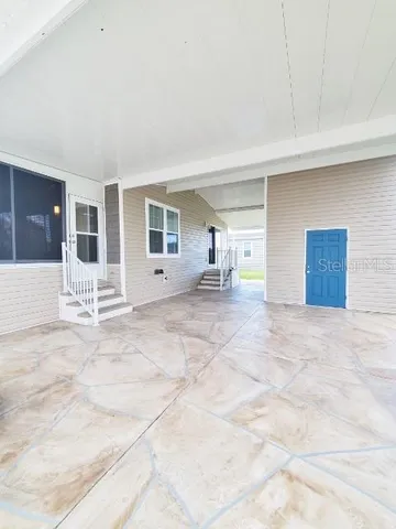 a view of a house with a outdoor space