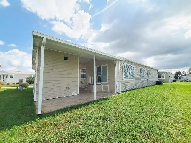 a view of a backyard with garden