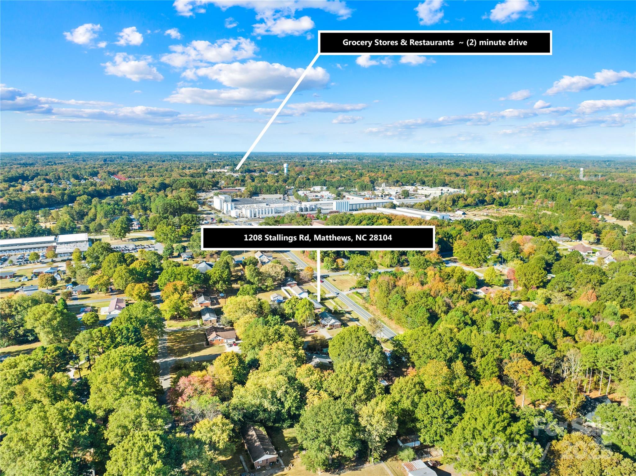 1208 Stallings Road Matthews, NC 28104 - Photo 7 of 18 a view of a city with an outdoor space