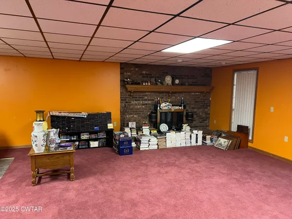 a view of a room with furniture